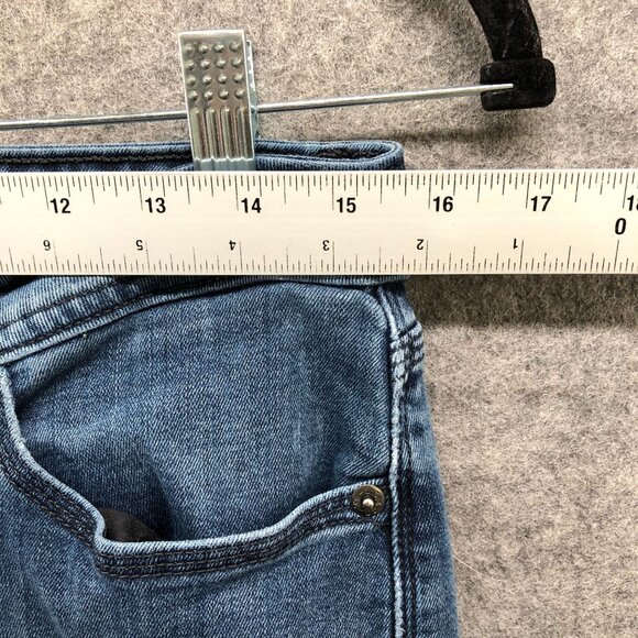 Levi's 529 Curvy Bootcut Jean Womens 31 Blue Dark Wash Stretch Mid Rise - Picture 8 of 13